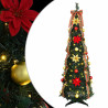 Árbol de Navidad artificial con 100 LED Verde 150 cm PVC 4