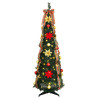 Árbol de Navidad artificial con 100 LED Verde 150 cm PVC 1