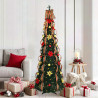 Árbol de Navidad artificial con 150 LED Verde 180 cm PVC 1