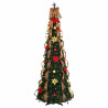 Árbol de Navidad artificial con 150 LED Verde 180 cm PVC 3