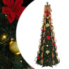 Árbol de Navidad artificial con 200 LED Verde 210 cm PVC 2