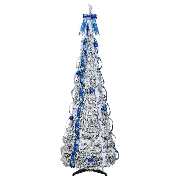 Árbol de Navidad artificial con 150 LED Verde 180 cm PVC M 4