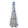 Árbol de Navidad artificial con 200 LED Verde 210 cm PVC 3