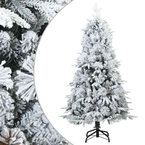 Árbol de Navidad artificial plegable cubierto de nieve 150 cm H