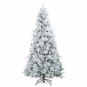 Árbol de Navidad artificial plegable cubierto de nieve 180 cm 1
