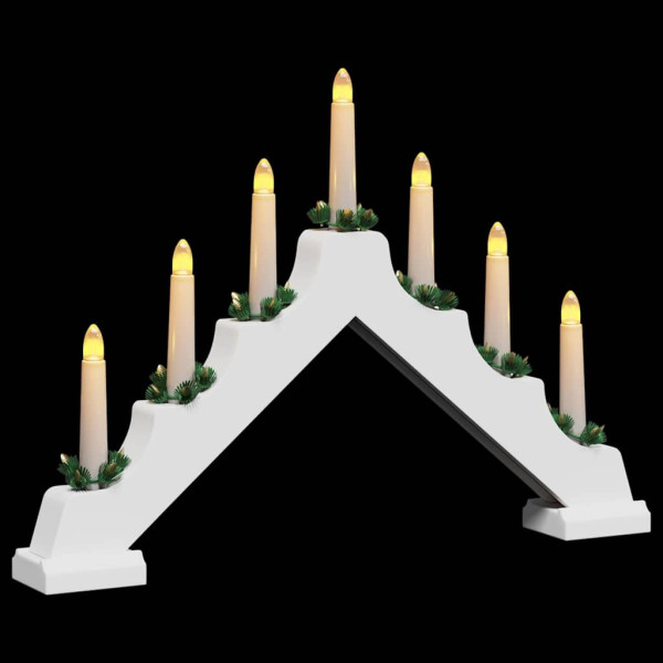 Puente de velas navideñas con 7 LED 39.5 x 5 x 29 cm M 5