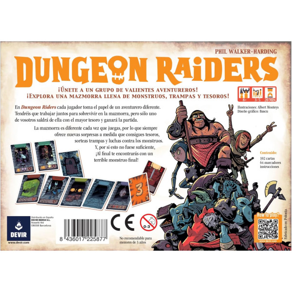Juego de mesa DUNGEON RAIDERS pegi 8 M 2