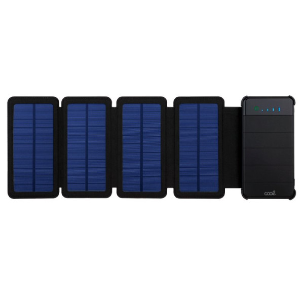 Bateria Externa Universal Power Bank Solar 10.000 mAh con 4 Paneles Solares COOL Negro M 3