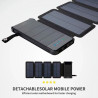 Bateria Externa Universal Power Bank Solar 10.000 mAh con 4 Paneles Solares COOL Negro 5
