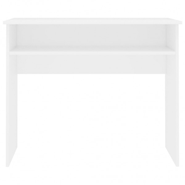 Escritorio de madera contrachapada blanco 90x50x74 cm M 4