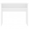 Escritorio de madera contrachapada blanco 90x50x74 cm 4