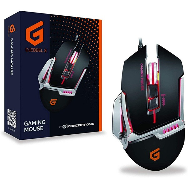 Ratón Gaming Conceptronic DJEBBEL02B negro M 4
