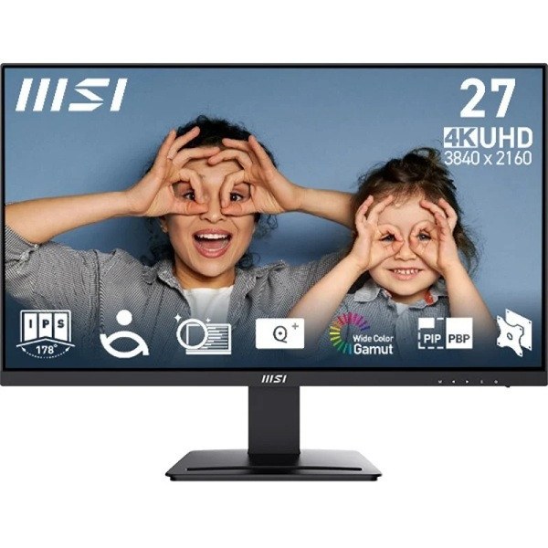 Monitor MSI PRO 27" IPS MP273U negro D