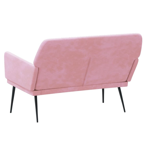 Banco de terciopelo rosa 108x79x79 cm M 5
