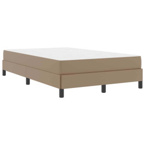 Cama con colchón Capuchino 120 x 190 cm Cuero sintético H