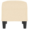 Banco de tela color crema 70x35x41 cm 4