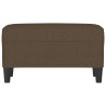 Banco de tela marrón 70x35x41 cm 3