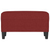 Banco de tela rojo vino tinto 70x35x41 cm 3