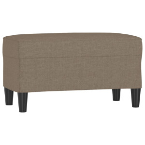Banco de tela gris taupe 70x35x41 cm H