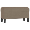 Banco de tela gris taupe 70x35x41 cm 2