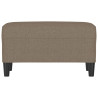 Banco de tela gris taupe 70x35x41 cm 3