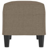 Banco de tela gris taupe 70x35x41 cm 4