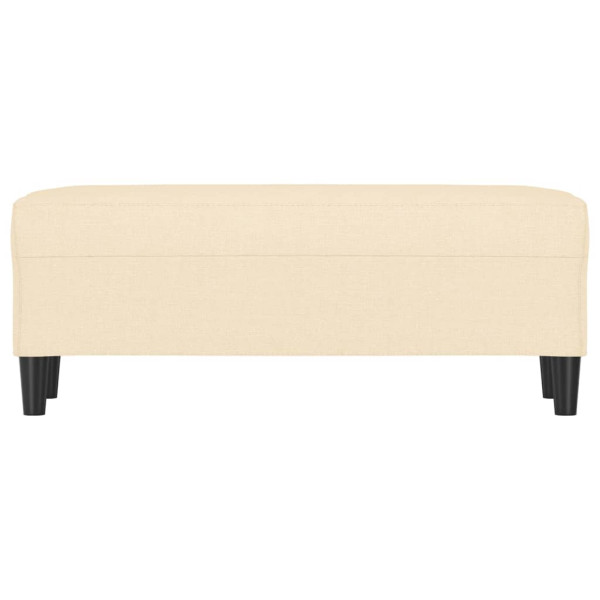 Banco de tela color crema 100x35x41 cm M 3