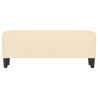 Banco de tela color crema 100x35x41 cm 3