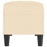 Banco de tela color crema 100x35x41 cm 4