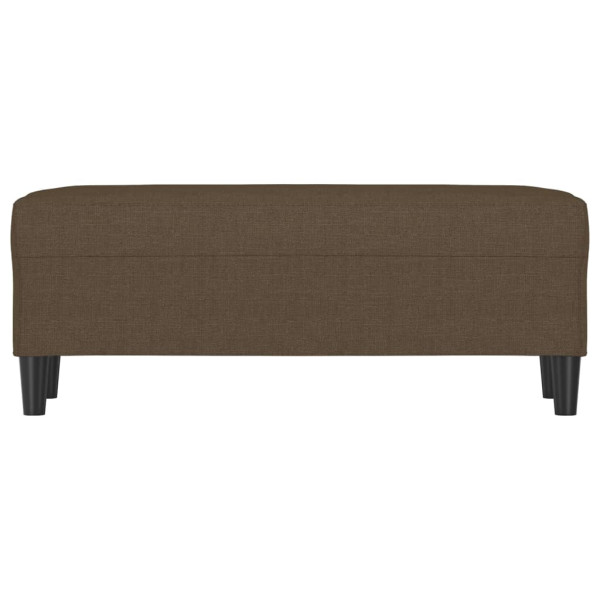 Banco de tela marrón 100x35x41 cm M 3