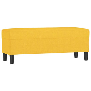 Banco de tela amarillo 100x35x41 cm H