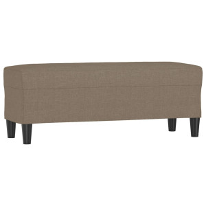Banco de tela gris taupe 100x35x41 cm H