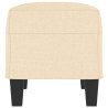 Banco de tela color crema 70x35x41 cm 4