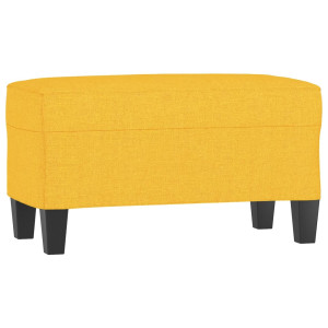 Banco de tela amarillo 70x35x41 cm H