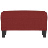 Banco de tela rojo vino tinto 70x35x41 cm 3