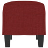 Banco de tela rojo vino tinto 70x35x41 cm 4