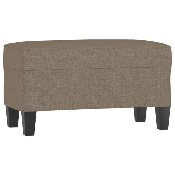Banco de tela gris taupe 70x35x41 cm M 2