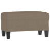 Banco de tela gris taupe 70x35x41 cm 2
