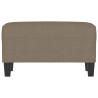 Banco de tela gris taupe 70x35x41 cm 3