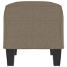 Banco de tela gris taupe 70x35x41 cm 4