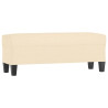 Banco de tela color crema 100x35x41 cm 2