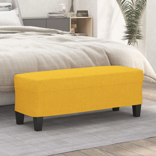 Banco de tela amarillo 100x35x41 cm D