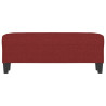 Banco de tela rojo vino tinto 100x35x41 cm 3
