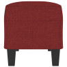 Banco de tela rojo vino tinto 100x35x41 cm 4