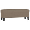 Banco de tela gris taupe 100x35x41 cm 2