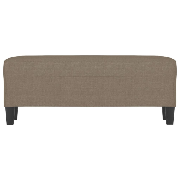Banco de tela gris taupe 100x35x41 cm M 3