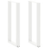 Patas para mesa de bar en forma de U (2 unidades). color blanco. 50 x 100-101 cm. acero 1