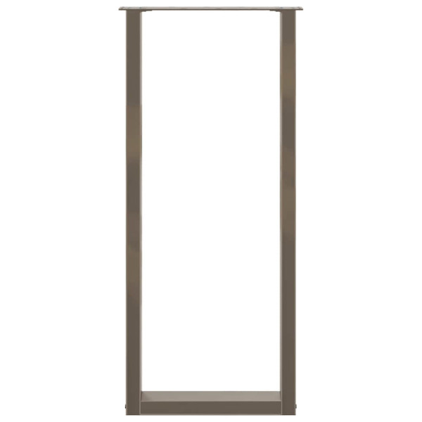 Patas para mesa de bar en forma de U (2 unidades. acero natural. 40 x 110-111 cm) M 5