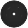 Lavabo Ø28x10 cm cerámica negro brillo 2