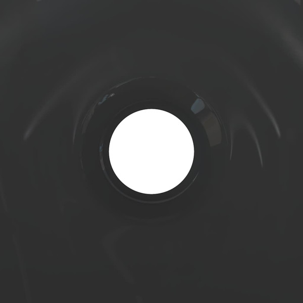 Lavabo Ø28x10 cm cerámica negro brillo M 5